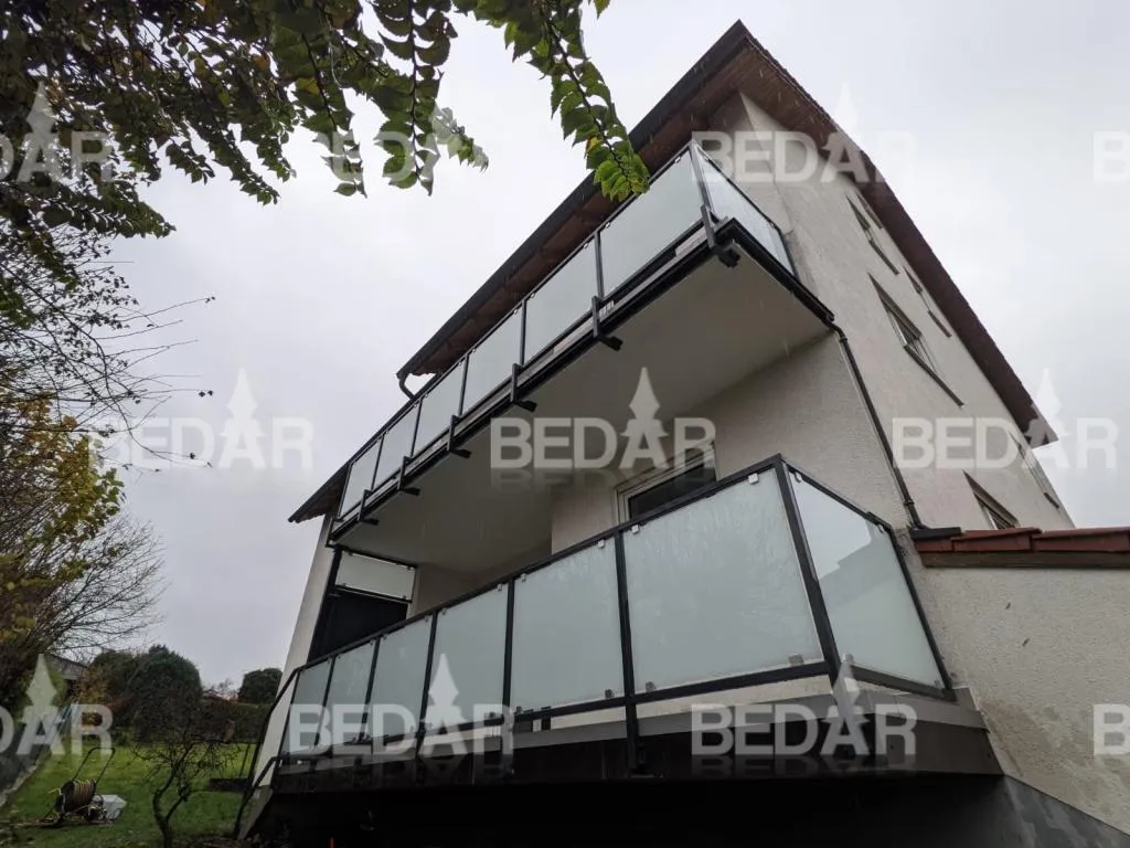 Glasgeländer, Geländer nach Maß für Treppe, Balkon, Terrasse