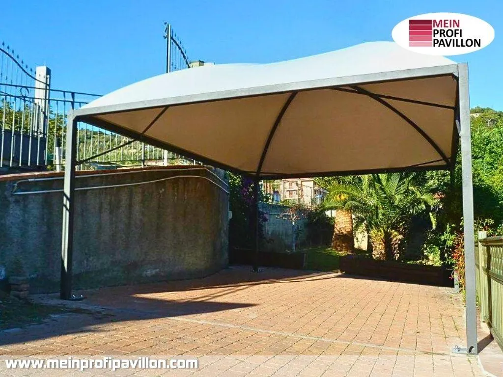 Pavillon 6x6 Überdachung Pagodenzelt Festzelt Pvc Terrassendach Pergola Terrasse