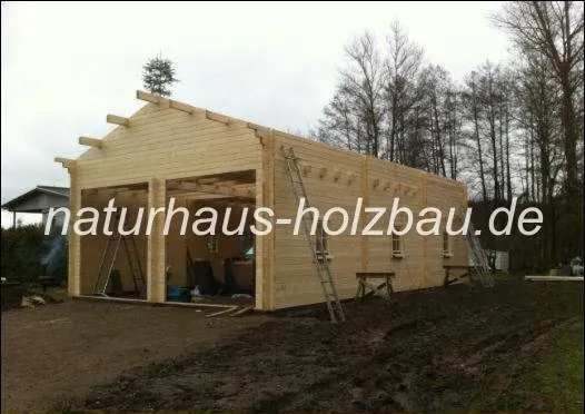 hochwertige Blockbohlengaragen individuell in 50mm und 70mm gefertigt,..