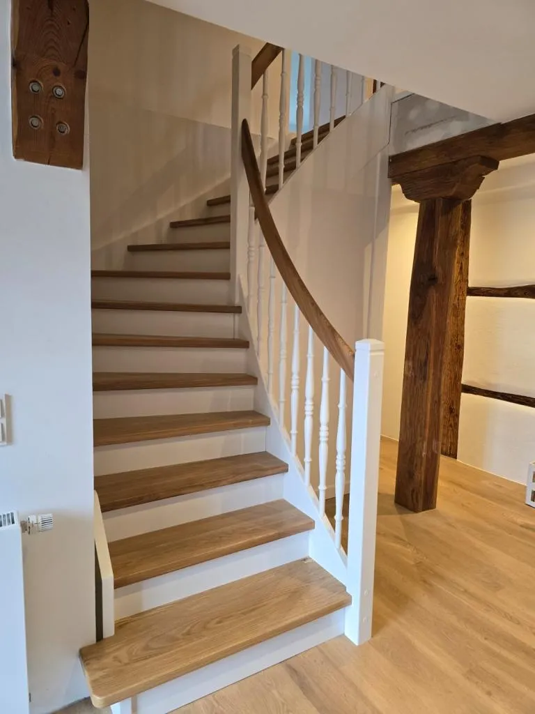 Hochwertige Eiche rustikal Eiche Holztreppen aus Polen